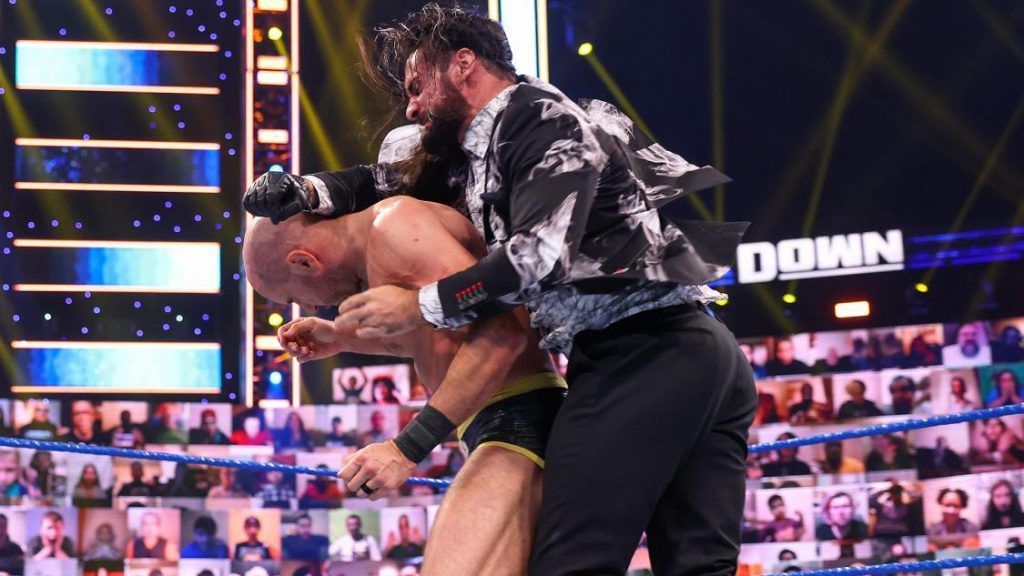 Cesaro y Rollins en SmackDown