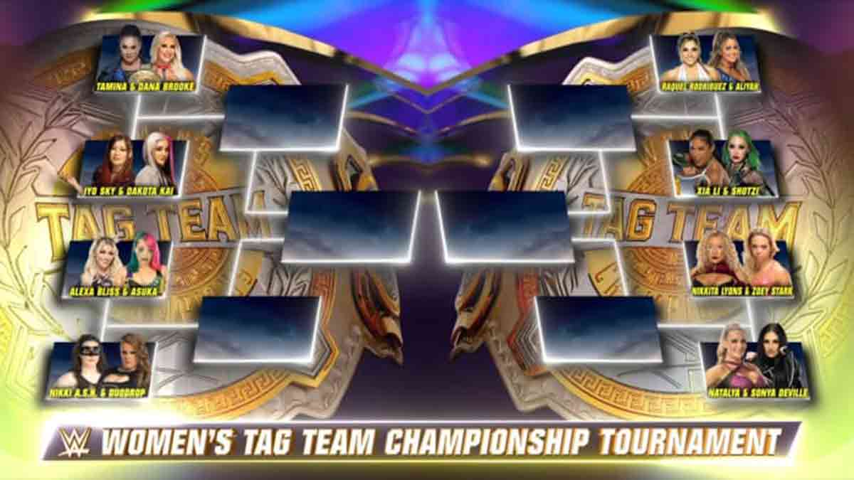 Las participantes del torneo por los WWE Women’s Tag Team Championships